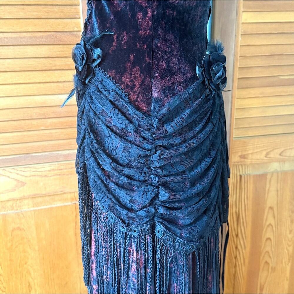 Devil Fashion Gothic Victorian Vampire Vkei Murderous Intents Velvet Dress - Picture 10 of 17